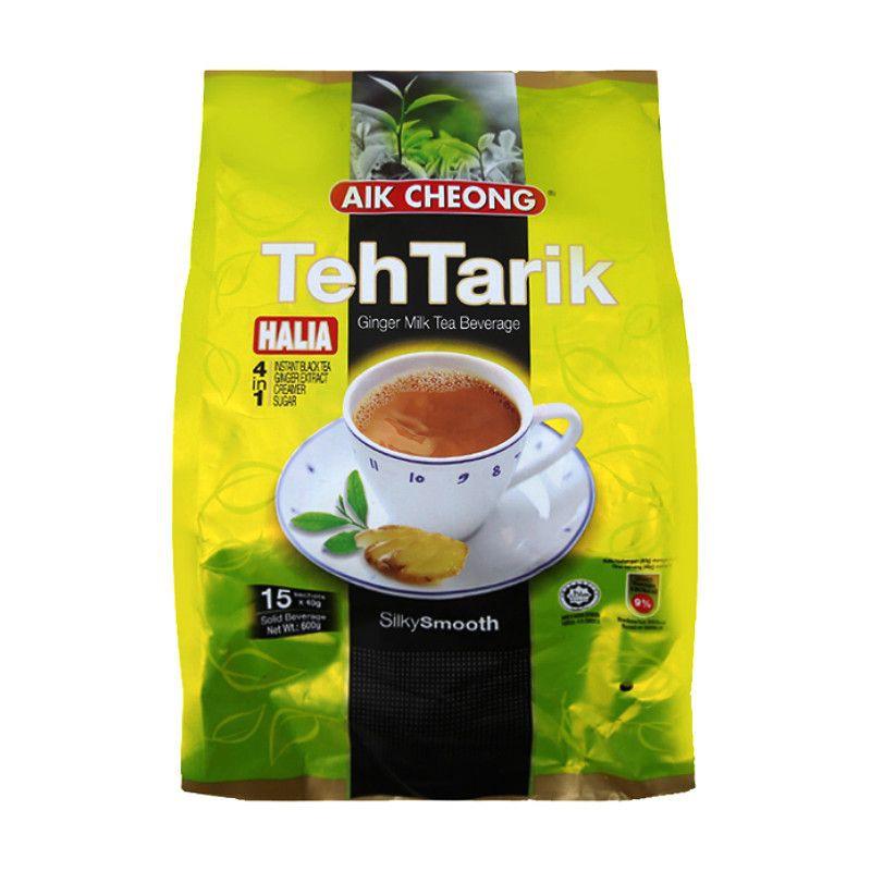 Trà Sữa Aik Cheong TehTarik Halia 4 Trong 1 Vị Gừng 600G (15 túi)