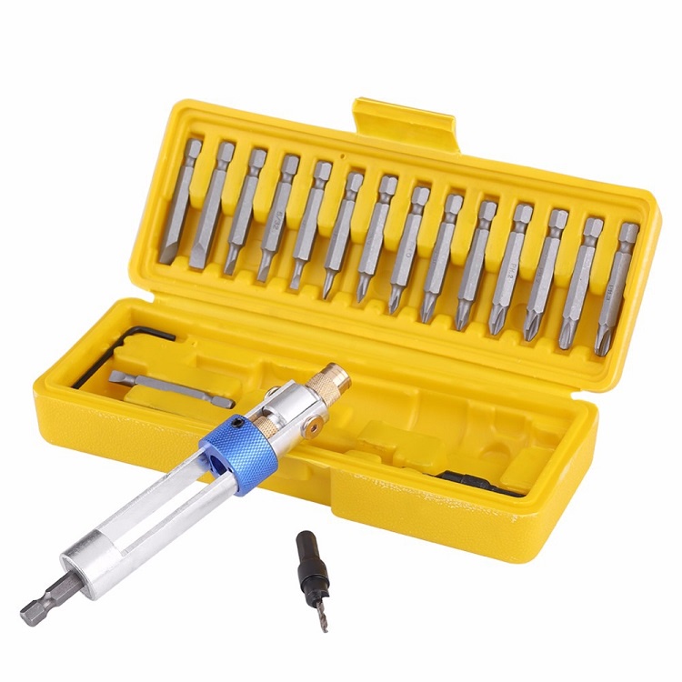 Bộ Tô Vít Mũi Khoan 20 Chi Tiết, Đảo Đầu Thông Minh Xoay 2 Chiều Tiện Dụng, Dùng Cho Máy Khoan Pin, Máy Khoan Điện 220v