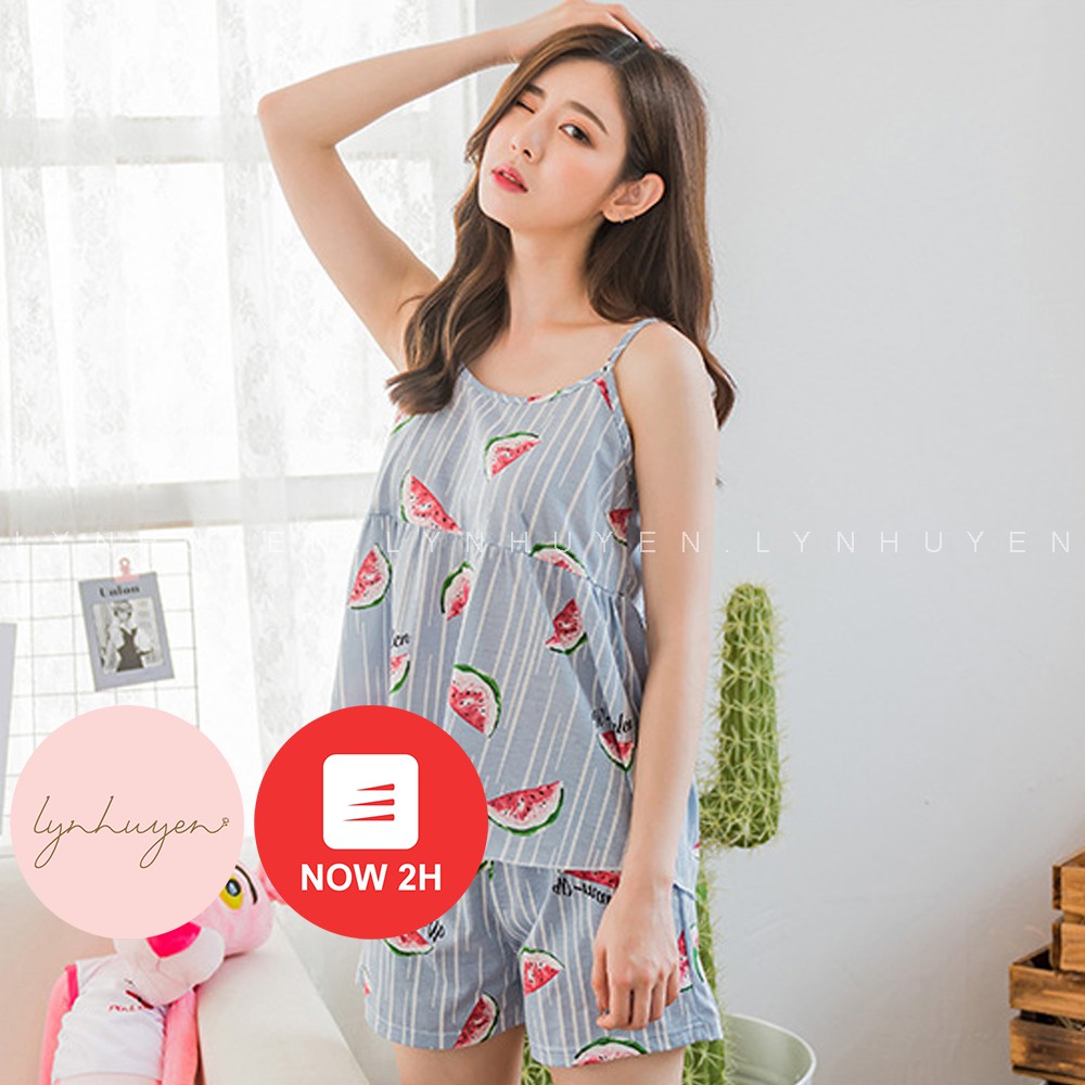 [Mã WASKT304 giảm 15% tối đa 30K đơn 99K] Bộ Ngủ Nữ 2 Dây Cotton Mùa Hè Thoáng Mát - 3 Màu - BN001 | BigBuy360 - bigbuy360.vn