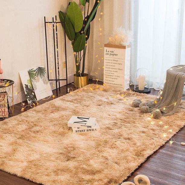 Thảm lông loang siêu mịn khổ M6X2M nhập khẩu loại 1 kết cấu bền chặt bên cạnh đó là bo viện và có ló