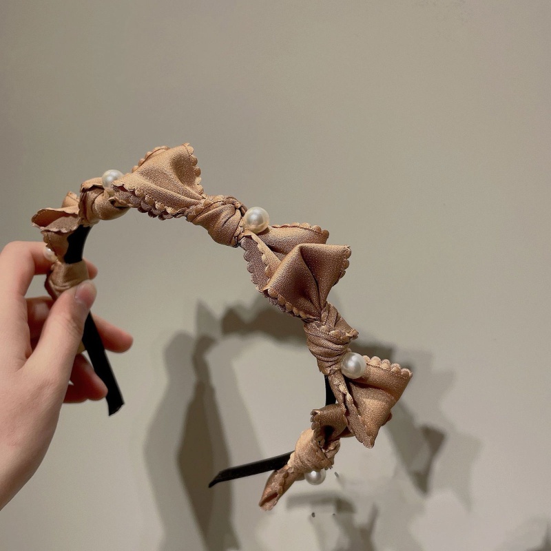 Flgo Băng Đô Cài Tóc Trang Điểm Thanh Lịch Hình Nơ Dễ Thương Bền Bỉ Dành Cho Bạn Nữ