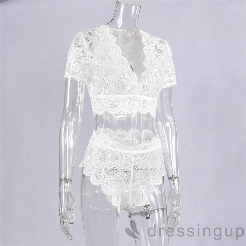 Set áo ngực và quần lót phối ren cho nữ