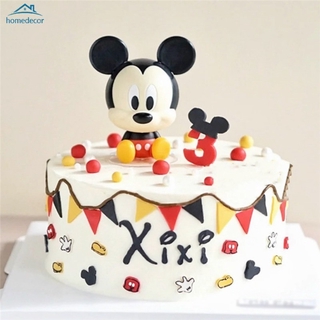 Set 2 Mô Hình Mickey Minnie Trang Trí Bánh Kem