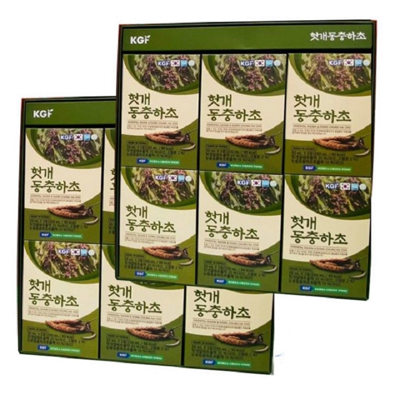 Nước Bổ Gan Đông Trùng Hạ Thảo Kgf Hàn Quốc, Hộp 30 Gói * 50ml, Giúp Thải Độc, Làm Mát Gan Hiệu Quả