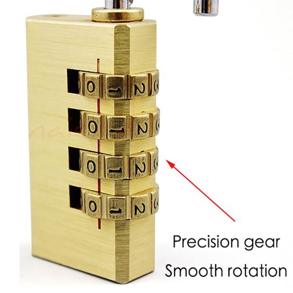 Ổ khóa mật khẩu 1 màu bằng đồng thau mini chất lượng cao cho hành lý/vali du lịch