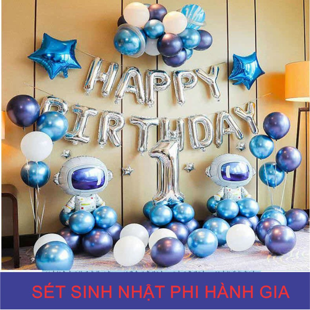 Sét trang trí sinh nhật cho bé nhiều mẫu - Tặng kèm bơm tay