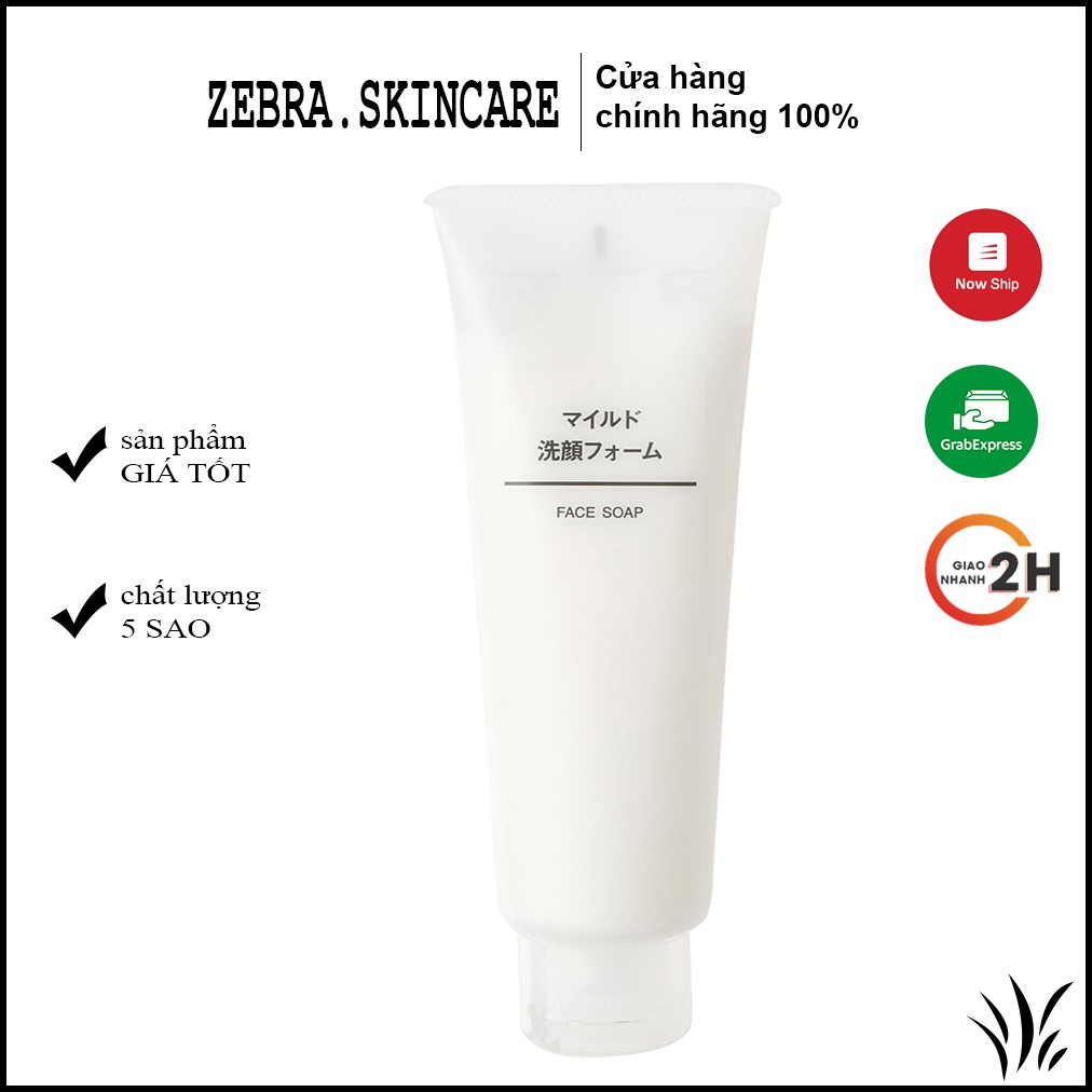 [100% Nhật Bản] Sữa rửa mặt Muji Face Soap (dòng dịu nhẹ) 120g | BigBuy360 - bigbuy360.vn