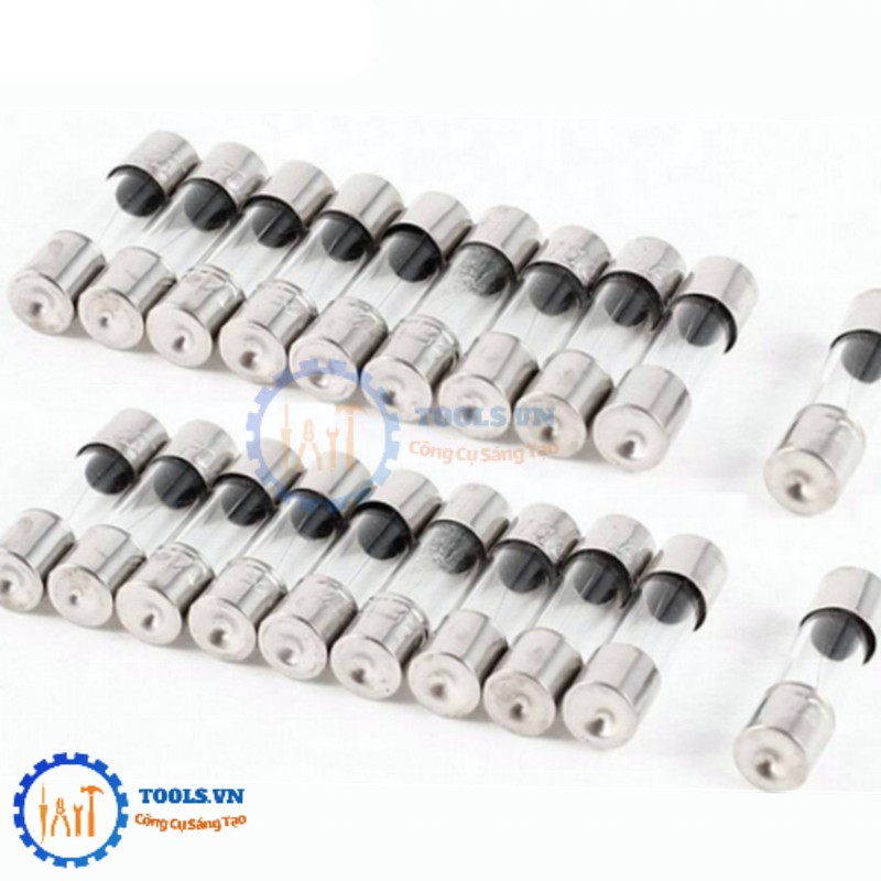 Combo 10 Cầu Chì Ống Thủy Tinh, Glass Fuse 6x30mm 250V 2A, 10A, 15A, 25A, Hộp Đựng Cầu Chì 6x30mm