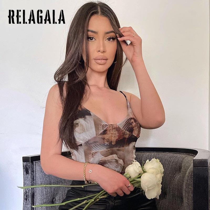 Jumpsuit Hở Lưng Cổ Chữ V In Họa Tiết Tương Phản Thời Trang Quyến Rũ Cho Nữ 2021 | BigBuy360 - bigbuy360.vn