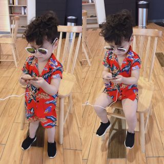 [Outlet sale] Bộ sơmi tơ đũi bé trai