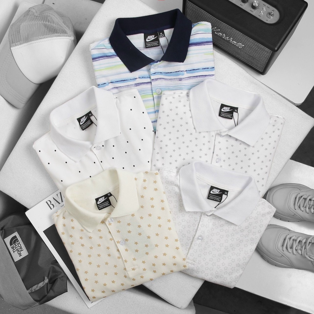 Áo thun Polo nam họa tiết 5M - chất vải cotton Polyamide thoáng mát, form basic thoải mái