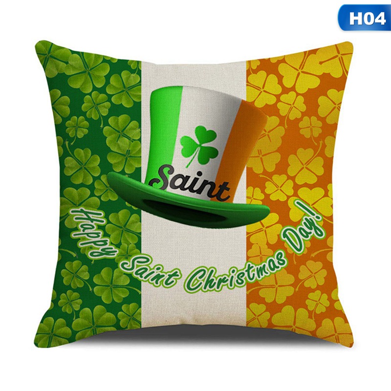 Vỏ gối in hình chữ St. Patrick's Day xinh xắn tiện dụng