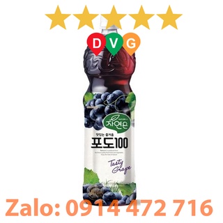 Nước Giải Khát WoongJin Nho Chai 1.5 L - Nhập Khẩu Hàn Quốc