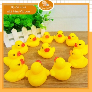 Đồ chơi nhà tắm vịt thả bồn bóp kêu chíp chíp