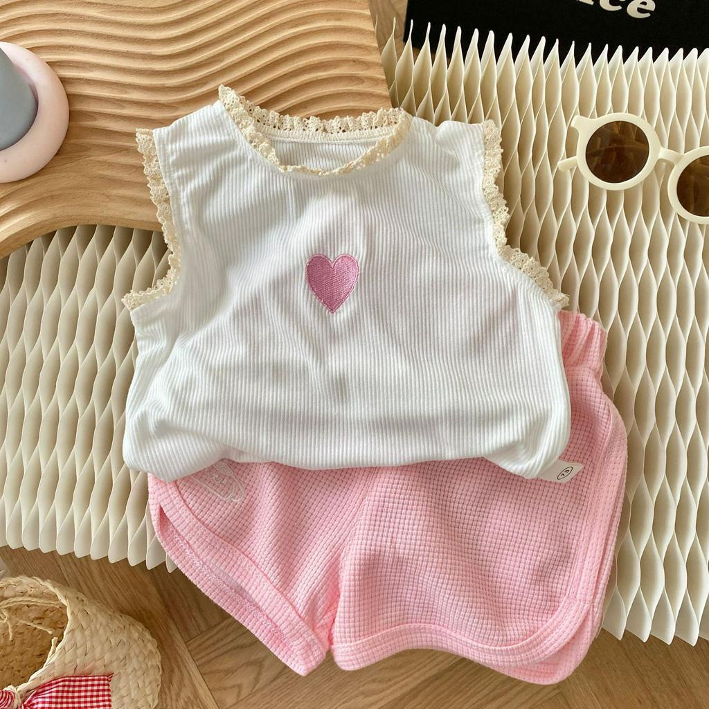 Set đồ bé gái mùa hè thoáng mát điệu đà