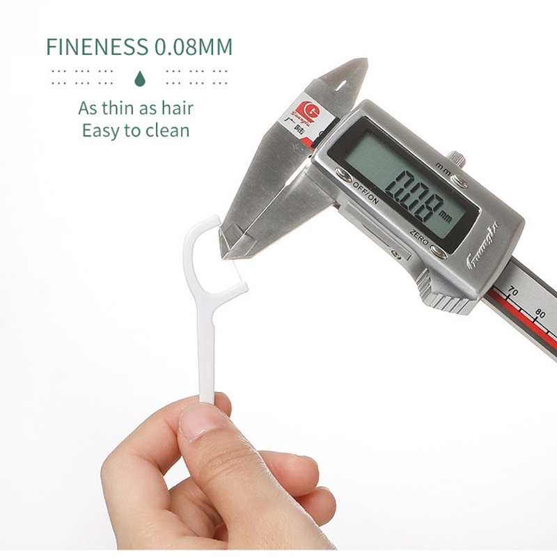 Tăm Chỉ Nha Khoa 2 Trong 1 Làm Từ Polymer Giúp Chăm Sóc Sức Khỏe Răng Miệng