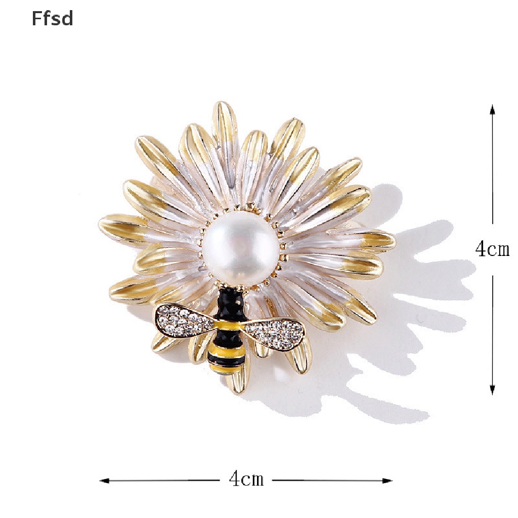 {Ffsd} Ghim Cài Áo Bằng Hợp Kim Họa Tiết Ong Hoa Cúc Sơn Dầu Đơn Giản Thời Trang Hàn Quốc * Hot