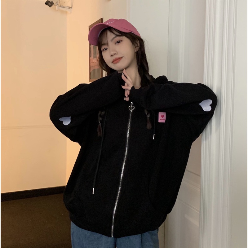 Áo khoác cardigan có mũ thêu hình xinh xắn cho nữ | BigBuy360 - bigbuy360.vn