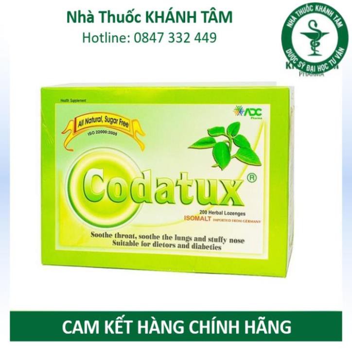 ! Kẹo ngậm thảo dược CODATUX không đường [Hộp 200 viên] ! !