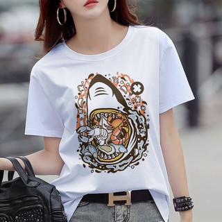 Áo thun in hình Cá Mập Săn Mồi B32