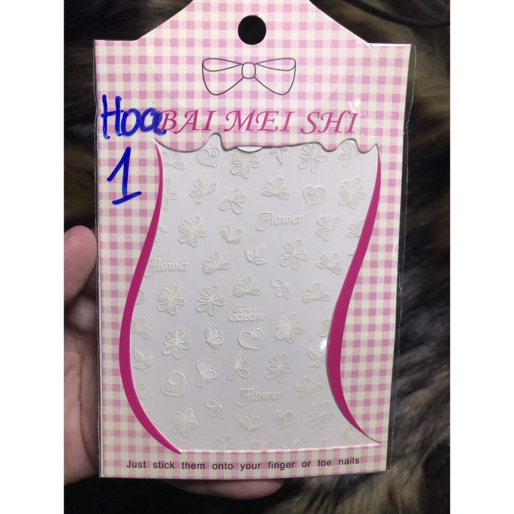 Hình dán móng tay Hoa 1