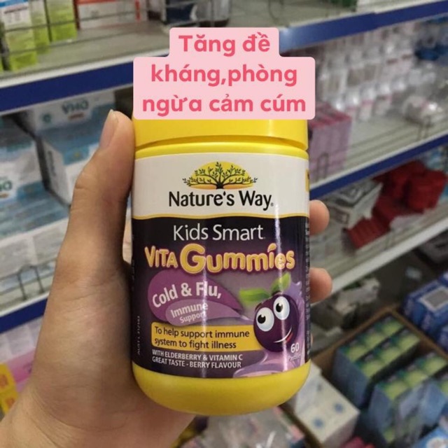 Kẻo Dẻo/ Kẹo Gummies Nature’s Way Úc 60 viên