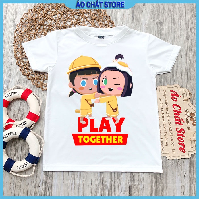 Áo thun Play Together cho bé trai bé gái dễ thương | Áo trẻ em Play Together giá rẻ siêu đẹp PT01
