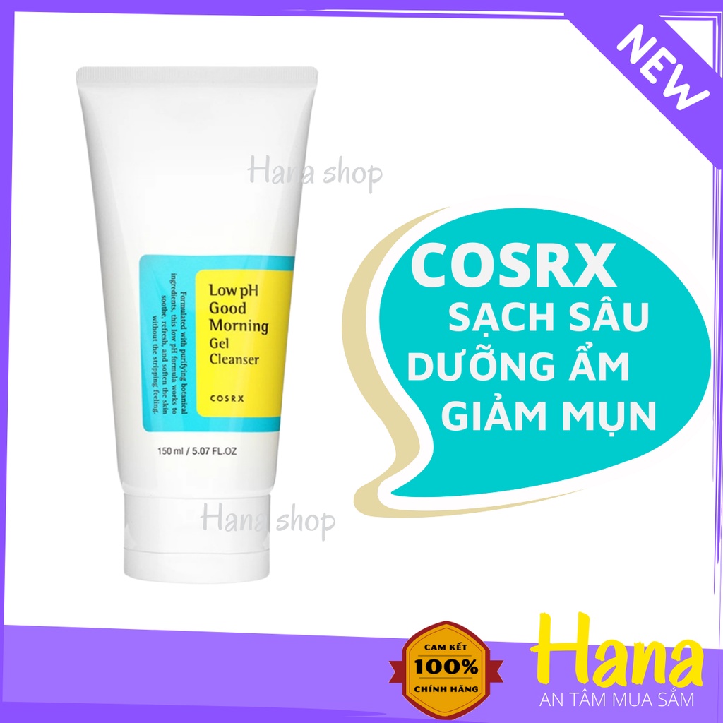 Sữa rửa mặt Cosrx Low PH Good Morning Gel Cleanser dạng gel