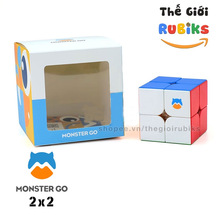 Rubik GAN Monster GO 2x2 / 3x3 / Pyraminx / Skewb Stickerless - Monster GO 3x3 M Có Nam Châm