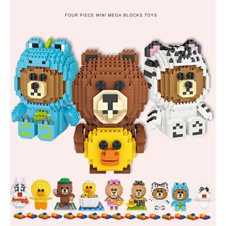 Lego xếp hình mini loz - gấu và các bạn dc0001