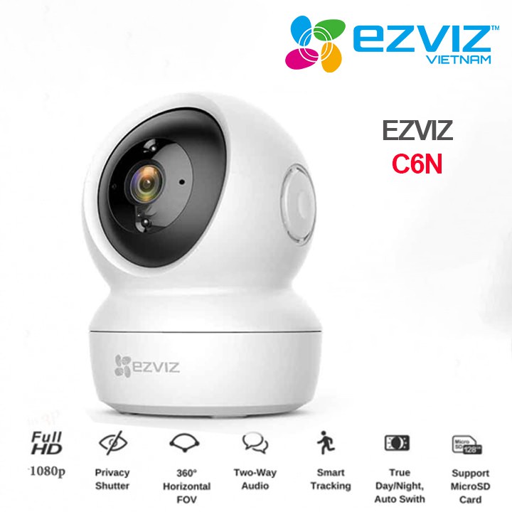 Camera wifi Ezviz C6N 1080p(2M) xoay 360 - Hàng chính hãng