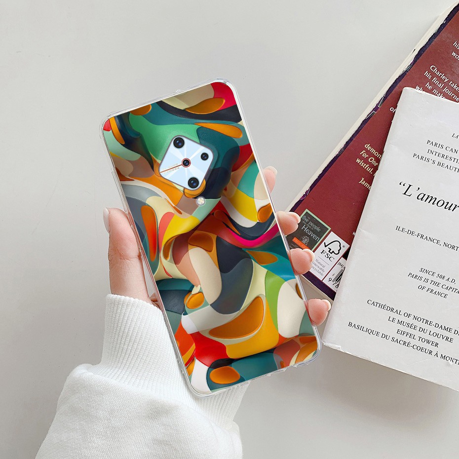 Ốp điện thoại họa tiết hoa thời trang thích hợp cho vivo s1 pro 1920 pd1945f s1pro