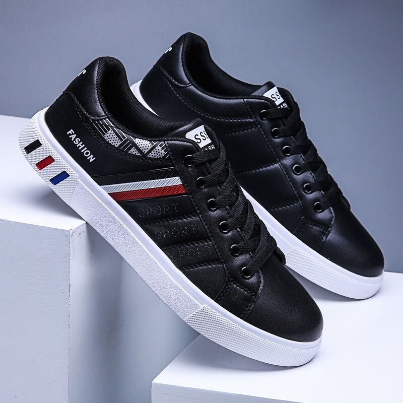 Giày Sneaker nam HUTA GS041, đế bằng chống trượt, da tổng hợp cao cấp, 02 màu