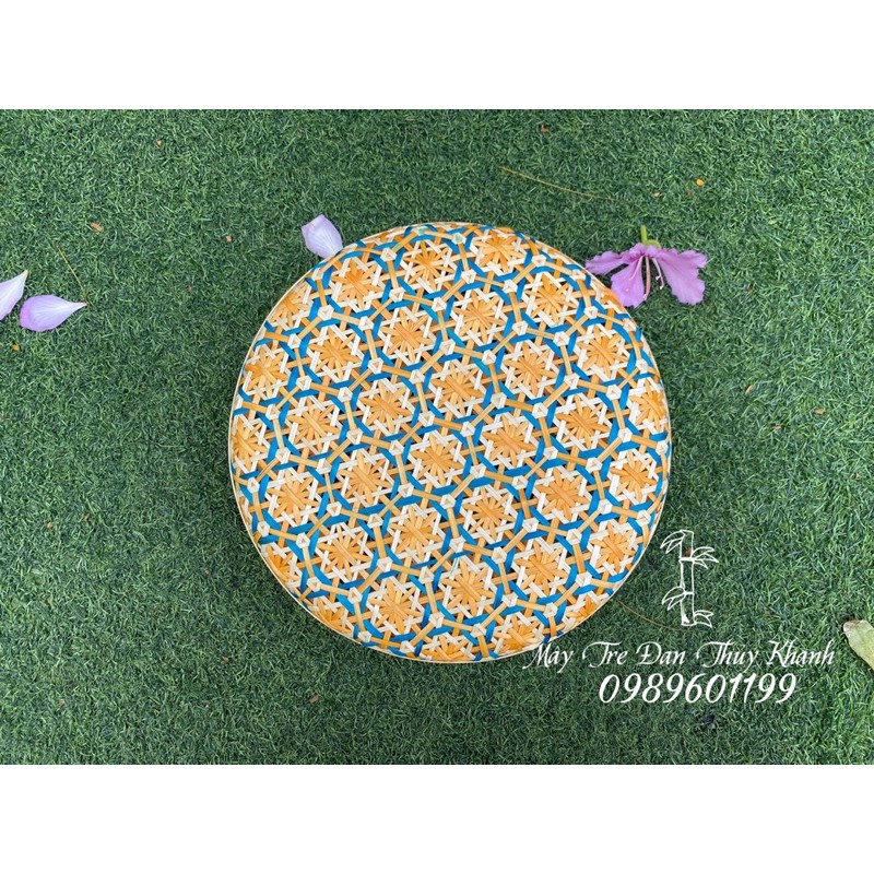 Hộp mây tre đan hoa thị, hộp đựng quà, hộp đựng mứt, hộp tròn đựng bánh kẹo | BigBuy360 - bigbuy360.vn