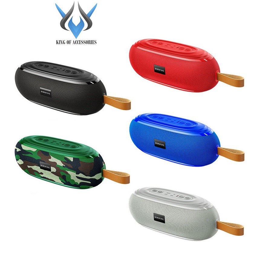 Loa bluetooth cao cấp Borofone BR9 Erudite hỗ trợ AUX, TF card, USB, FM, TWS, IPX5 (Màu ngẫu nhiên)