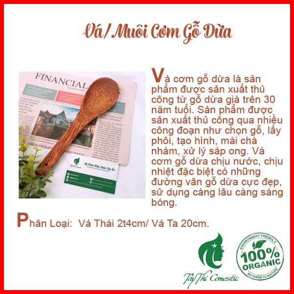 Vá/ Muôi Cơm Gỗ Dừa