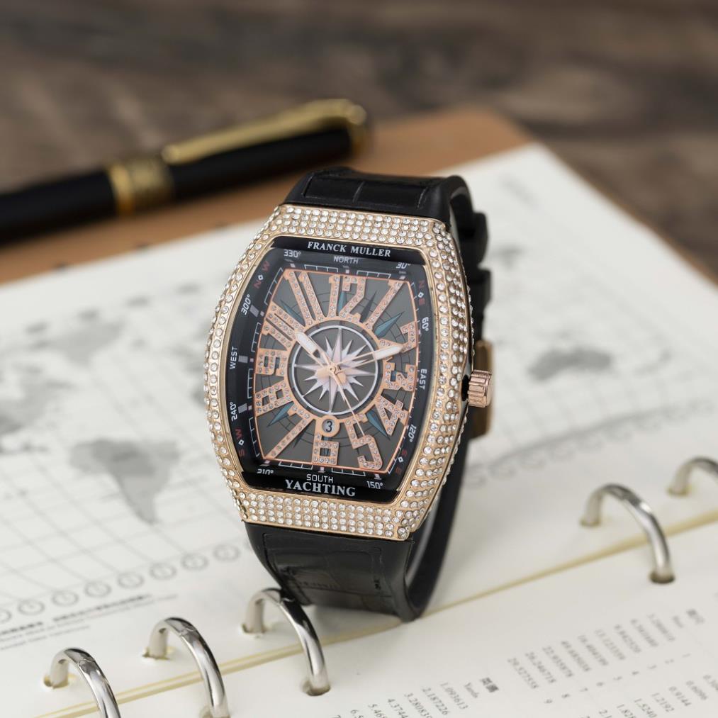 Đồng hồ nam Frank Muller - Thiết kế full Đá sang trọng, tặng hộp và bảo hành 12 tháng shop108 | BigBuy360 - bigbuy360.vn