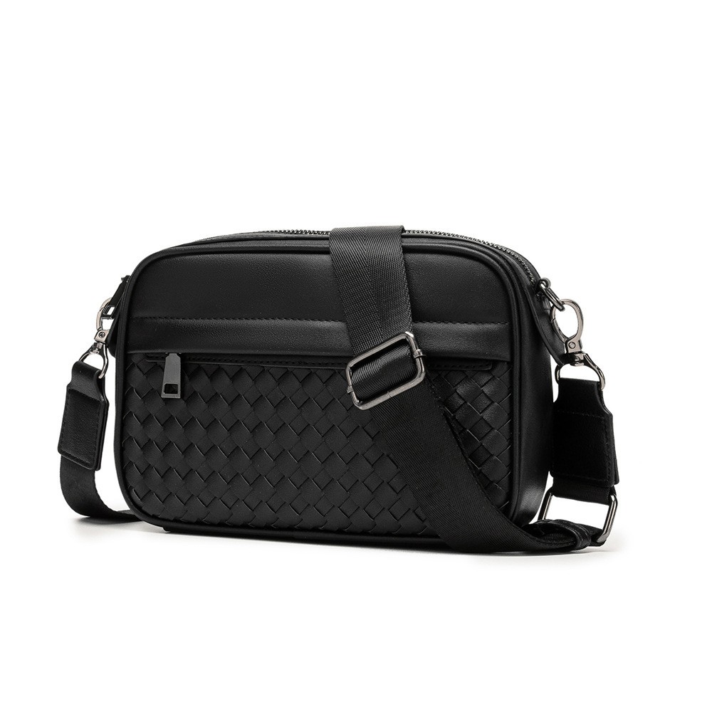 TBAG-TÚI ĐEO CHÉO NAM NỮ DA CAO CẤP Messenger bags knitting THỜI TRANG DÂY ĐEO RỜI
