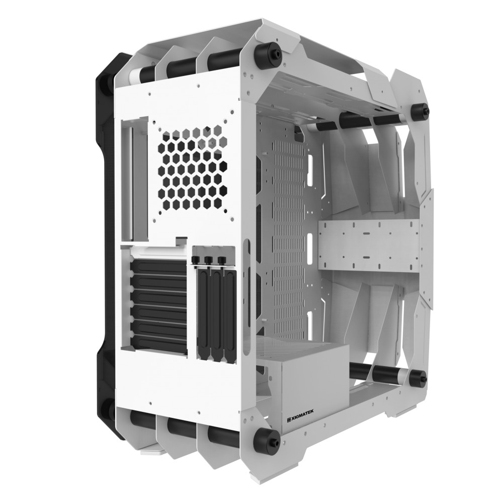 XIGMATEK X7 WHITE (EN46225) - PREMIUM GAMING E-ATX - To như cái ghế, vỏ case to nhát thế giới