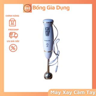 Máy Xay Sinh Tố Hoa Quả Cầm Tay Xay Cháo Đa Năng SoNaKy Lưỡi Inox Không Gỉ
