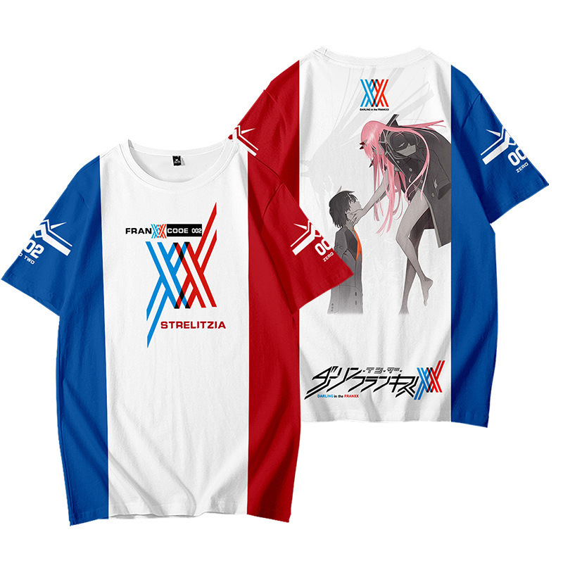 Áo thun tay ngắn in hình nhân vật anime Darling In The Franxx Zero Two 02 nhiều kiểu tùy chọn
