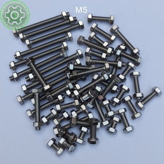 COMBO Bù Long inox 304 M5x10mm, M5x15mm , M5x20mm , M5x30mm , M5x40mm , M5x50mm ( bộ 10 bù long + tán) không gĩ sét.
