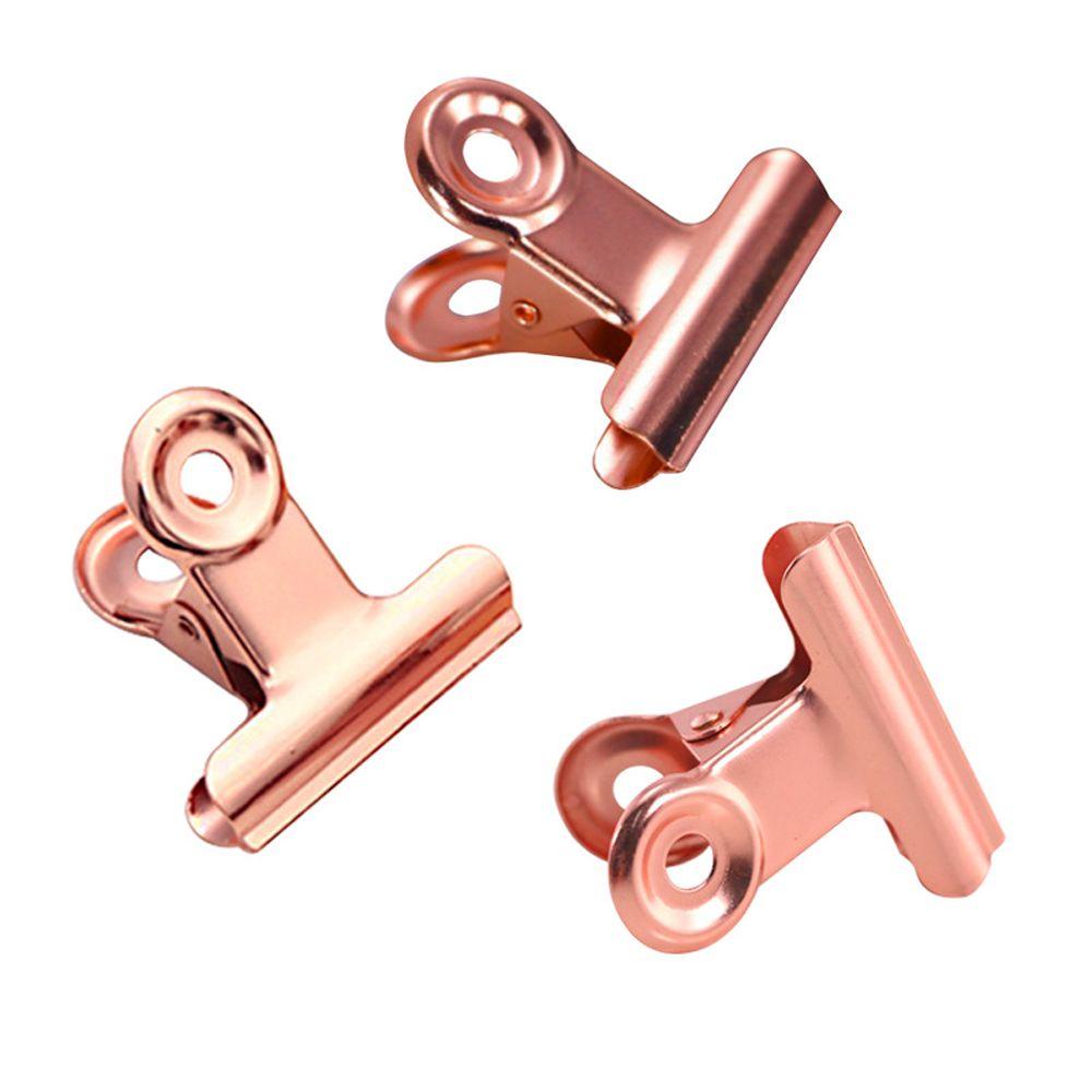 Set 6 Kẹp Giữ Thẻ Đánh Dấu Trang Sách Hình Tròn Bằng Thép Không Gỉ Nhiều Màu Sắc Chất Lượng Cao