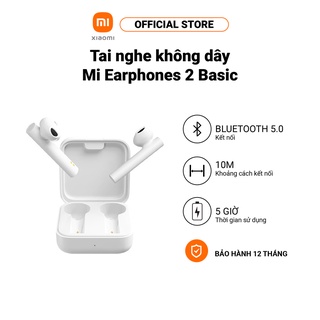 Tai Nghe BLUETOOTH XIAOMI Mi True Wireless Earphones 2 Basic| Loại bỏ tạp âm |275mAh |20 Hz