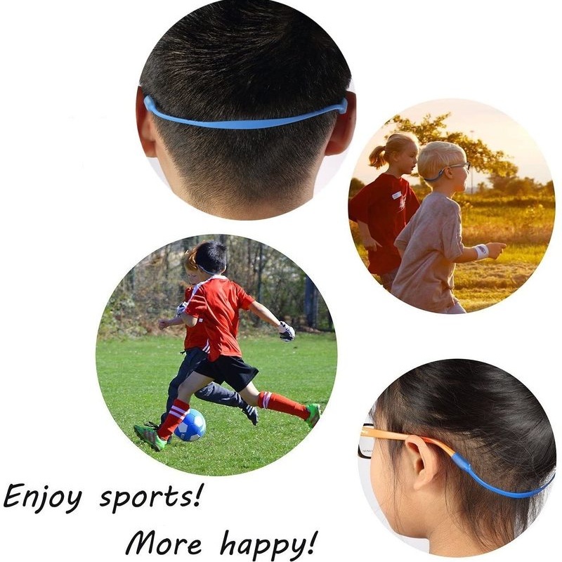 Dây Silicone Giữ Mắt Kính Co Giãn Chống Trượt Chống Thất Lạc Cho Người Lớn Và Trẻ Em
