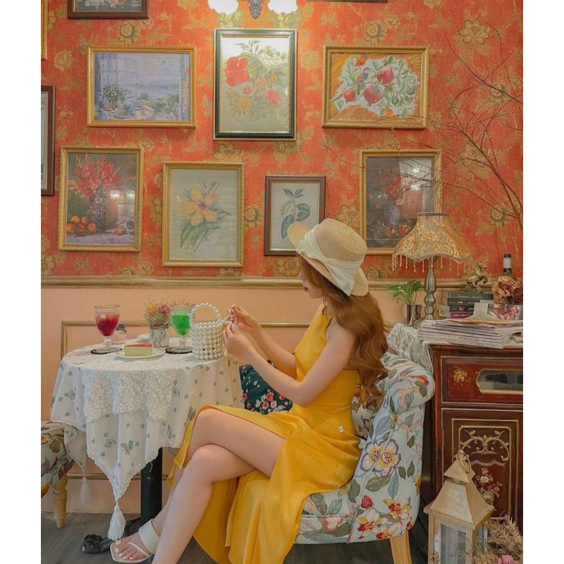 THIẾT KẾ ĐẦM VÀNG CỔ YẾM XẺ ĐÙI♥VIDEO THẬT SHOP QUAY DMX12 XINH | BigBuy360 - bigbuy360.vn