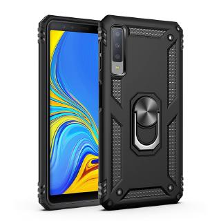 Ốp điện thoại dạng giáp có nhẫn đỡ nam châm gắn xe ô tô cho Samsung Galaxy A7 A8 A8 Plus 2018 / A750 A530F A730F