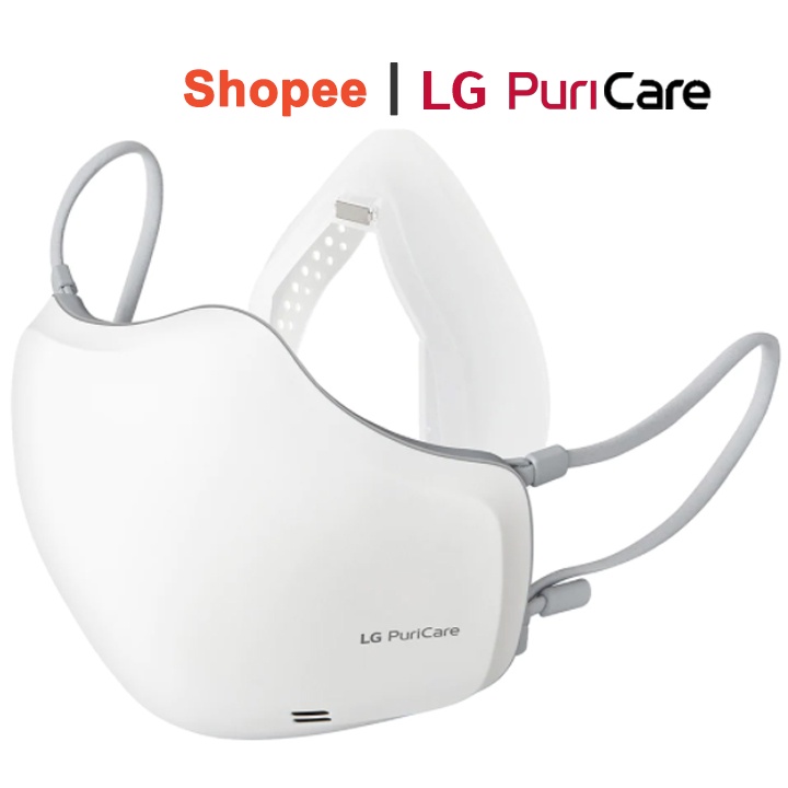 Khẩu trang lọc khí LG Puricare Mask thế hệ 2 (màu trắng) AP551AWFA - lọc bụi mịn 2.5 PM - Chính Hãng (Model 2022)