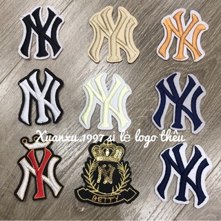 Hình sticker , logo Ủi thêu NY nhiều màu