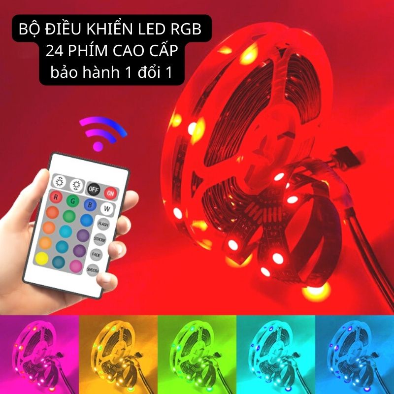 Bộ điều khiển hồng ngoại Led RGB cao cấp – DC12V - 6A- 24 phím - MAOMILED